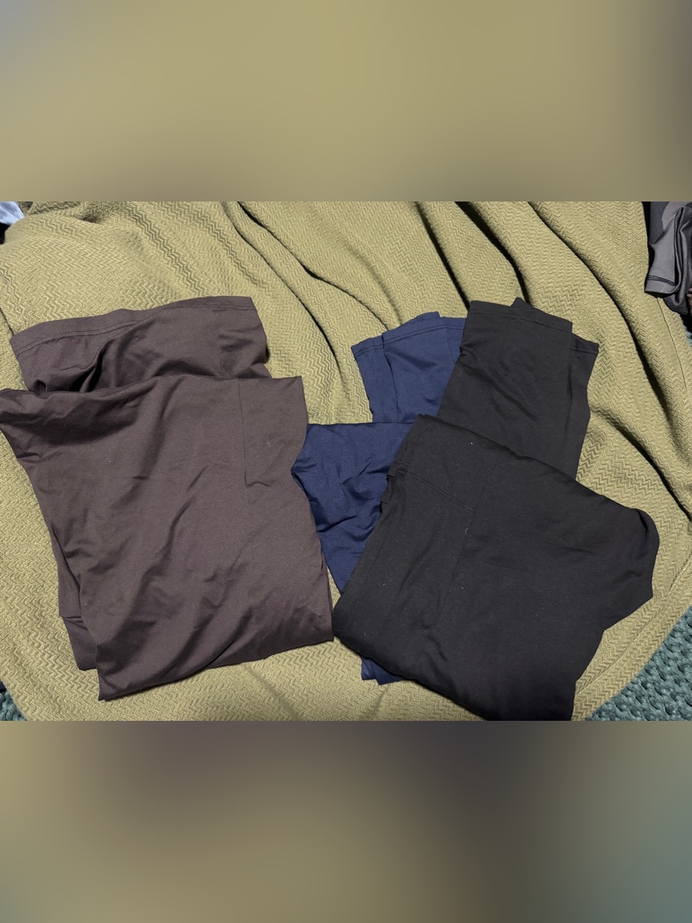 Maternity Legging Bundle in Black, Navy, and Brown